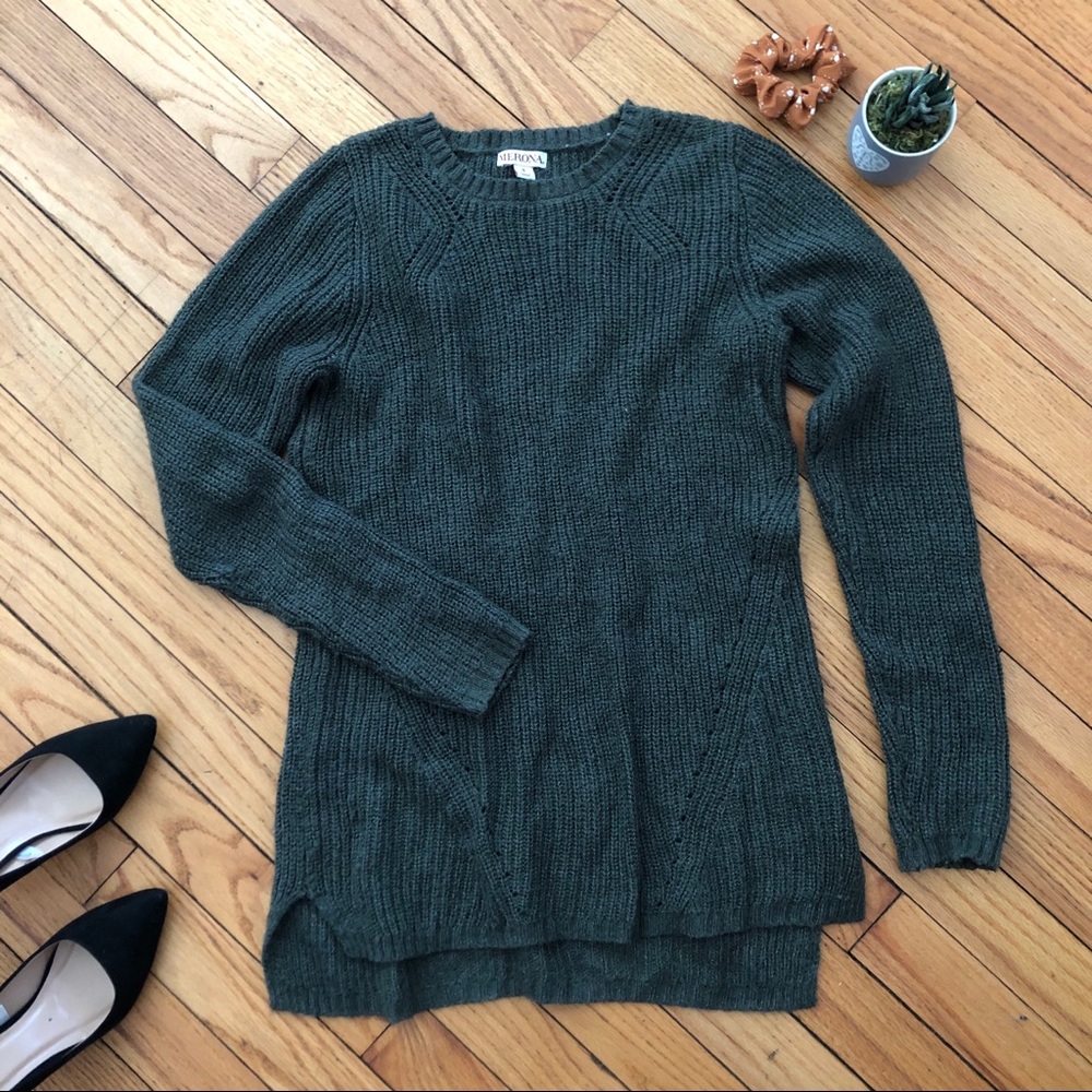 Long Green Sweater